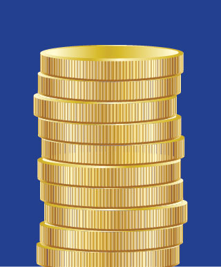 stack of coins