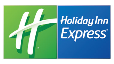 Hilton Garden Inn A White H On Green Background Next To Blue Square With The