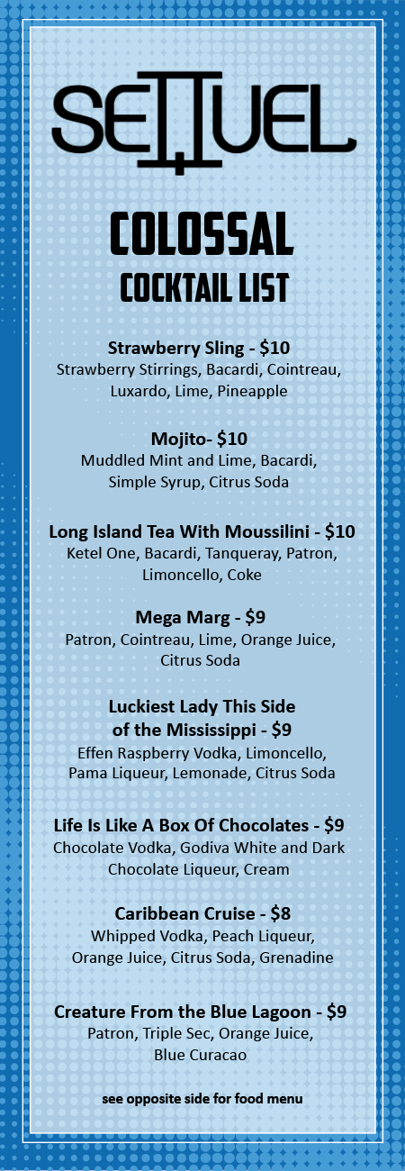 Hollywood casino steakhouse menu