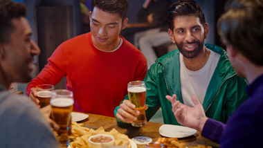 Guys at a sportsbook